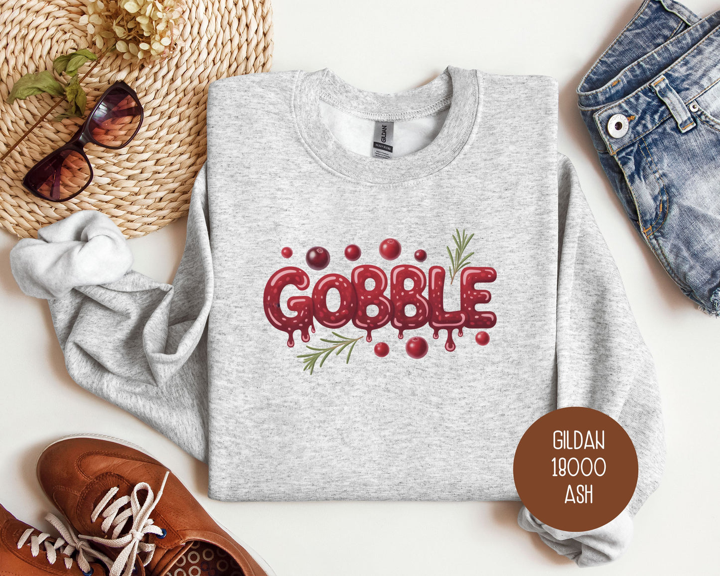 Gobble Thanksgiving Sweatshirt