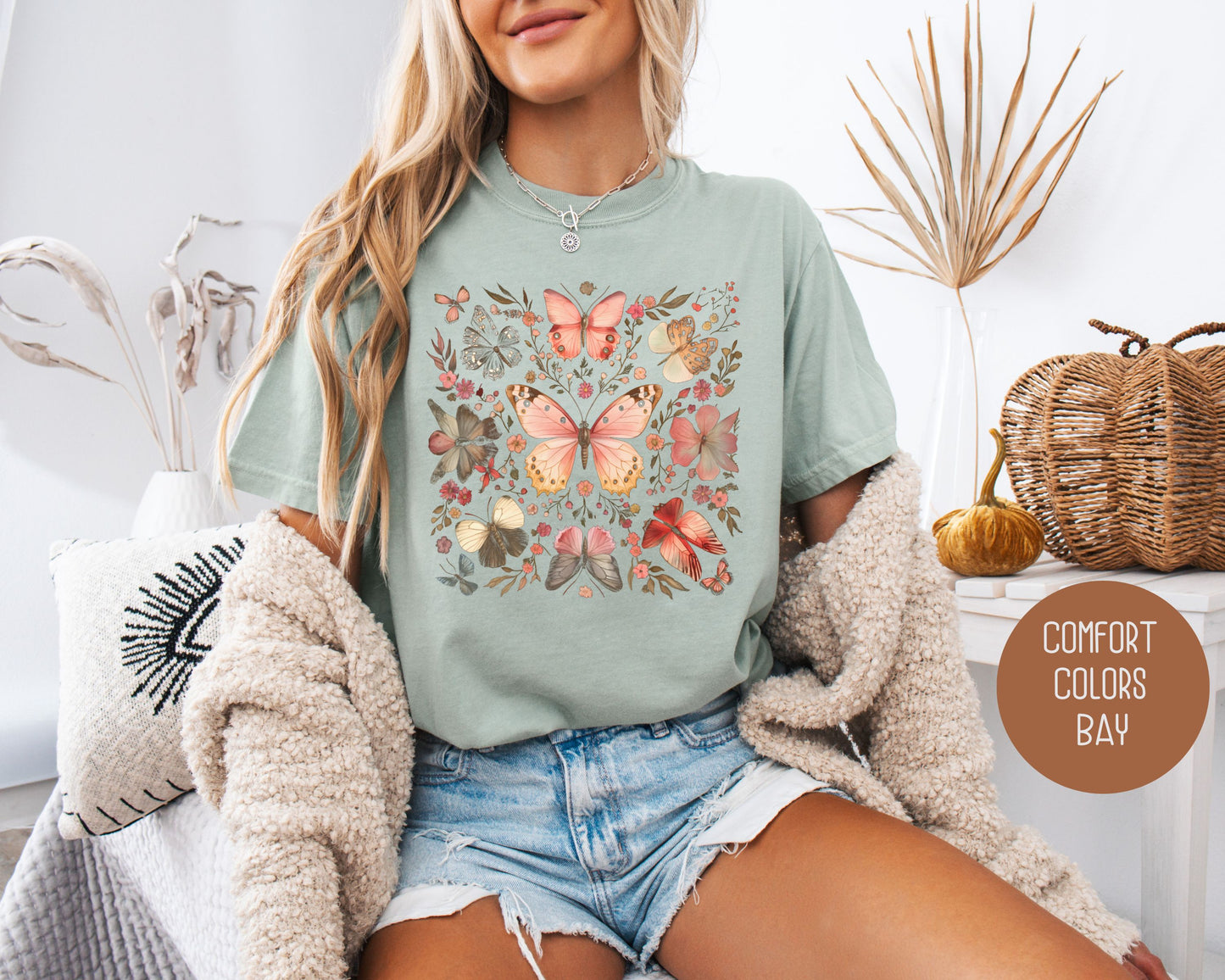 Bohemian Luna Moth Comfort Colors Shirt