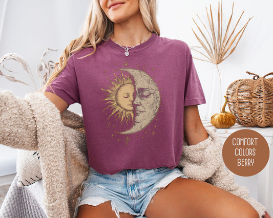 Celestial Moon Phase Comfort Colors Shirt