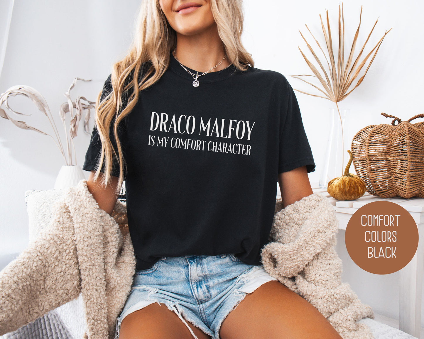 Draco Malfoy is My Comfort Character Comfort Colors Shirt