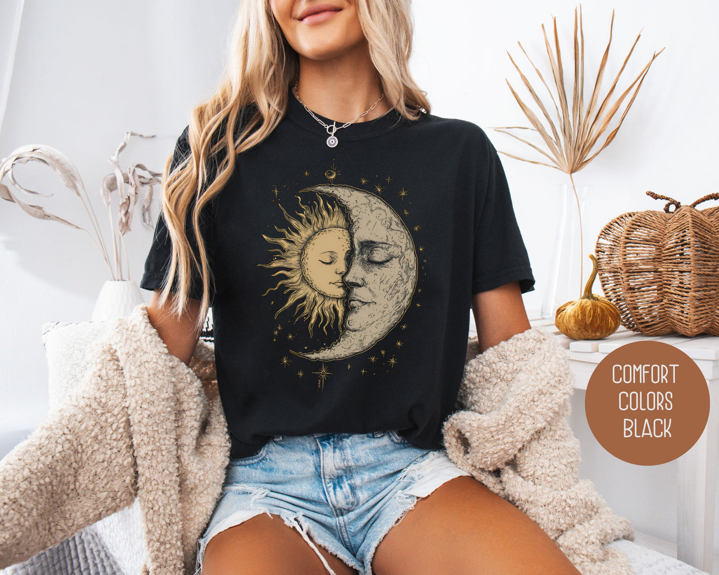 Celestial Moon Phase Comfort Colors Shirt