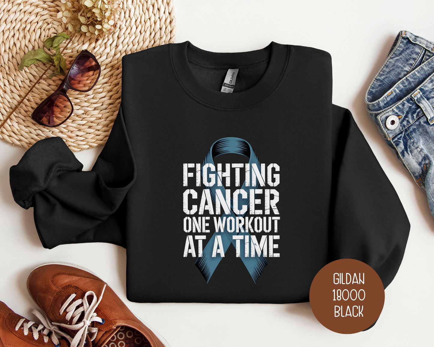 Fighting Cancer One Workout at a Time Sweatshirt