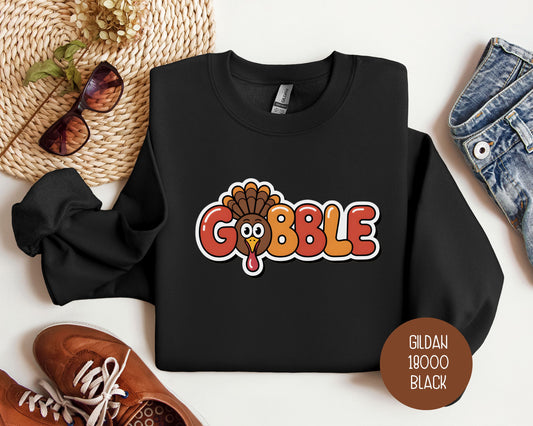 Gobble Thanksgiving Sweatshirt