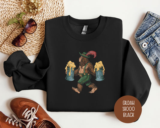 Funny Bigfoot Oktoberfest Sweatshirt
