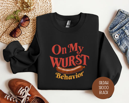 On My Wurst Behavior Oktoberfest Sweatshirt