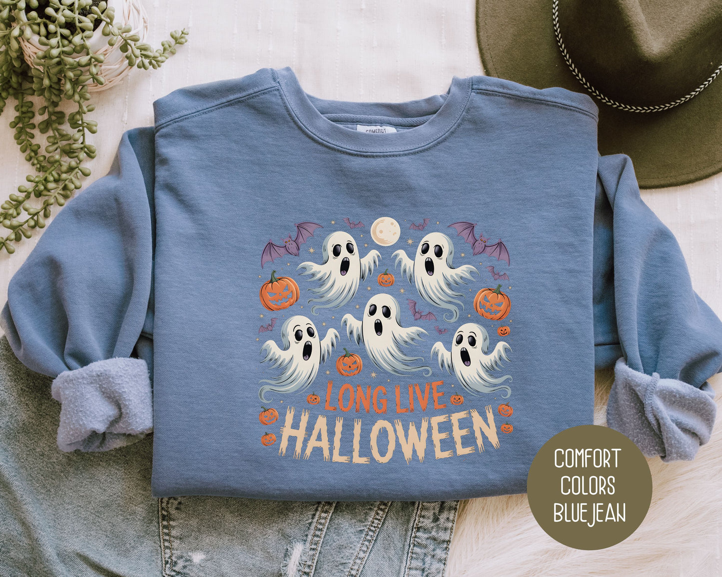 Long Live Halloween Comfort Colors Sweatshirt