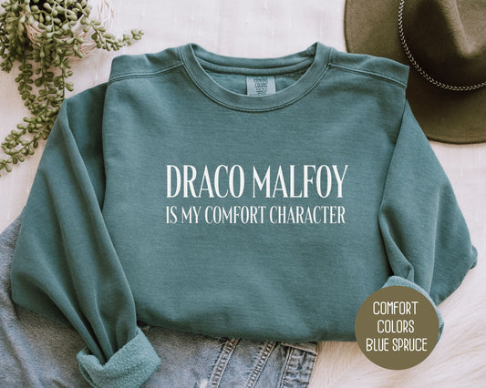 Draco Malfoy is My Comfort Character Comfort Colors Sweatshirt