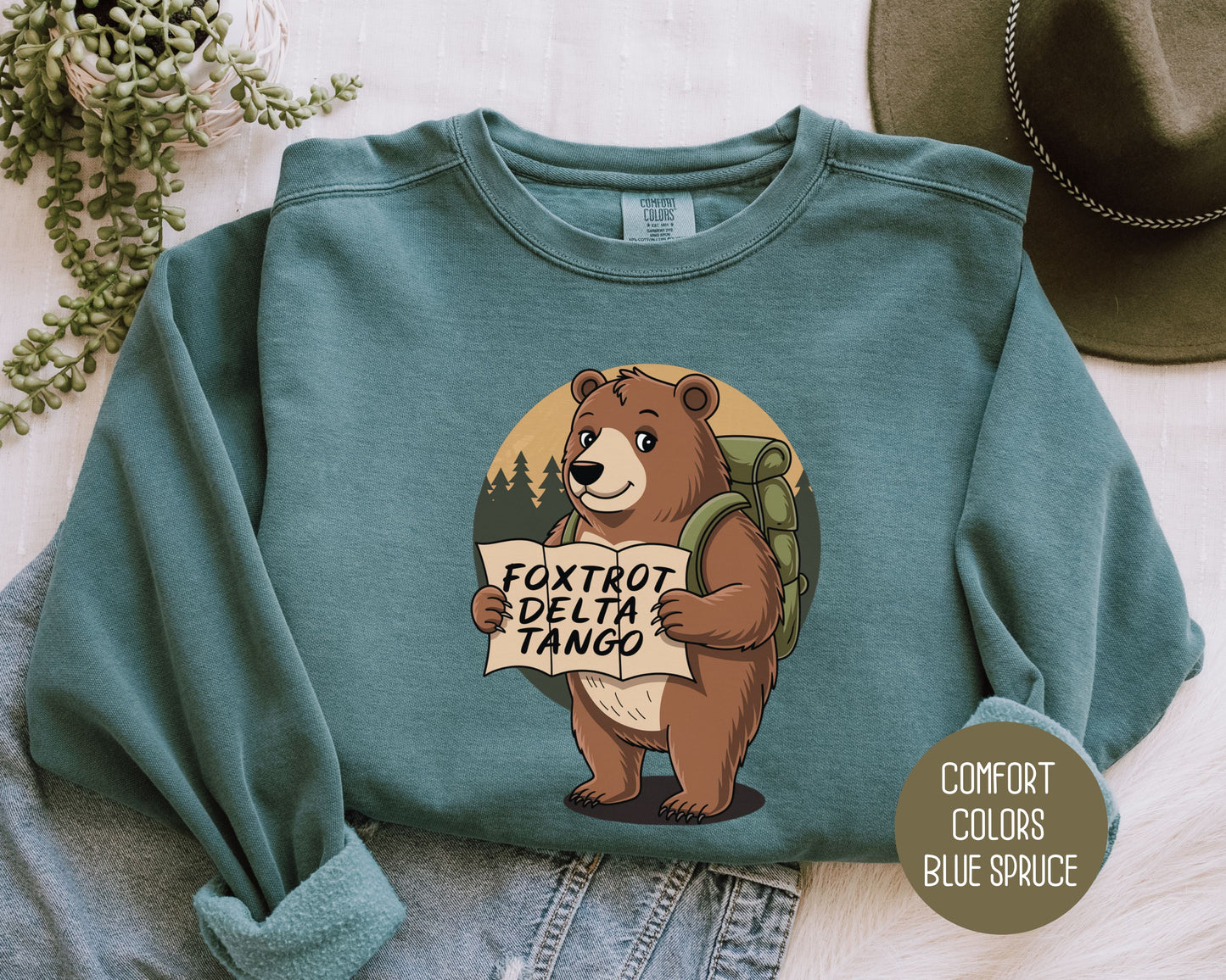 FDT Resist Bear Comfort Colors Sweatshirt
