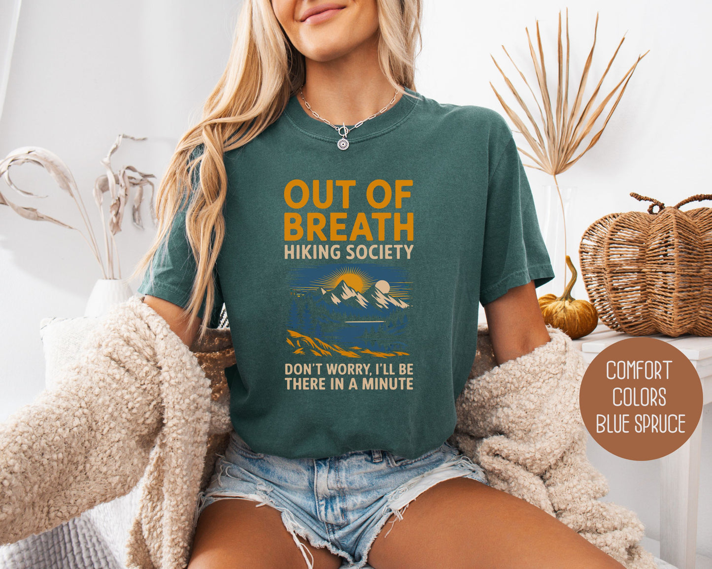 Out of Breath Hiking Society Comfort Colors Shirt