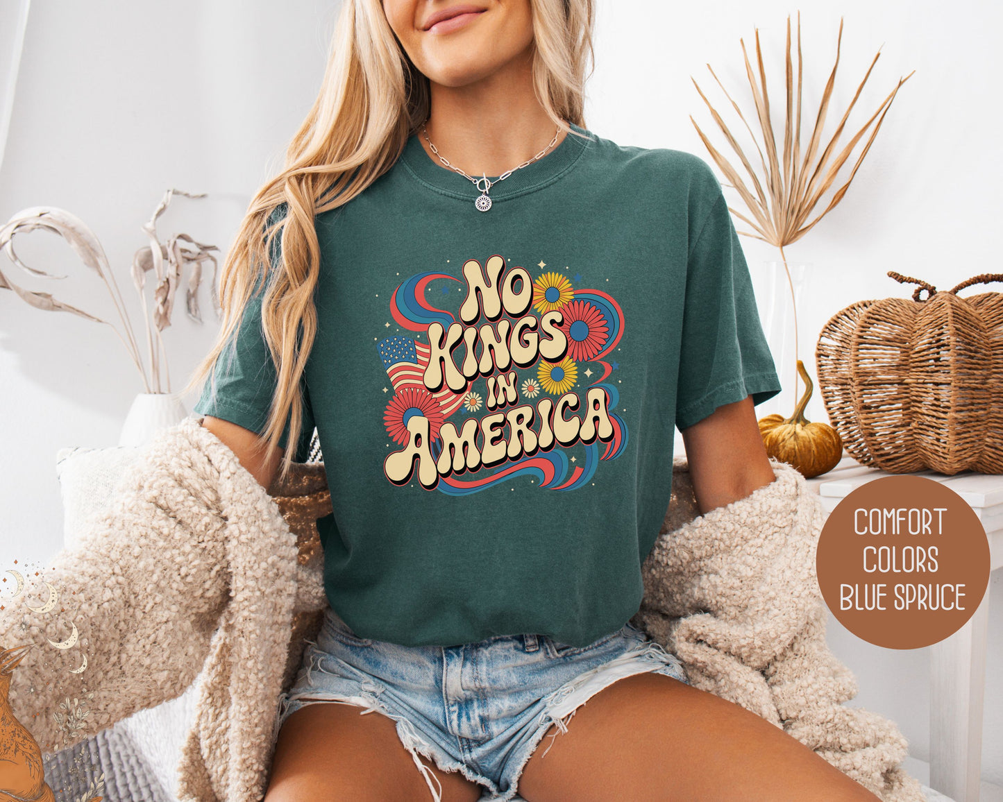 No Kings in America Comfort Colors Shirt