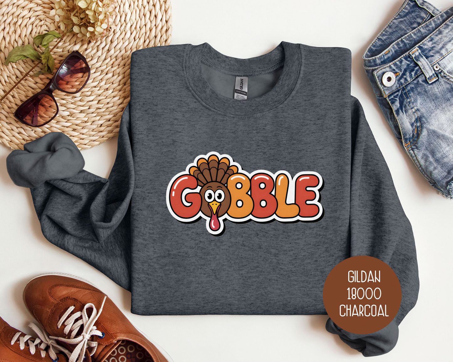 Gobble Thanksgiving Sweatshirt