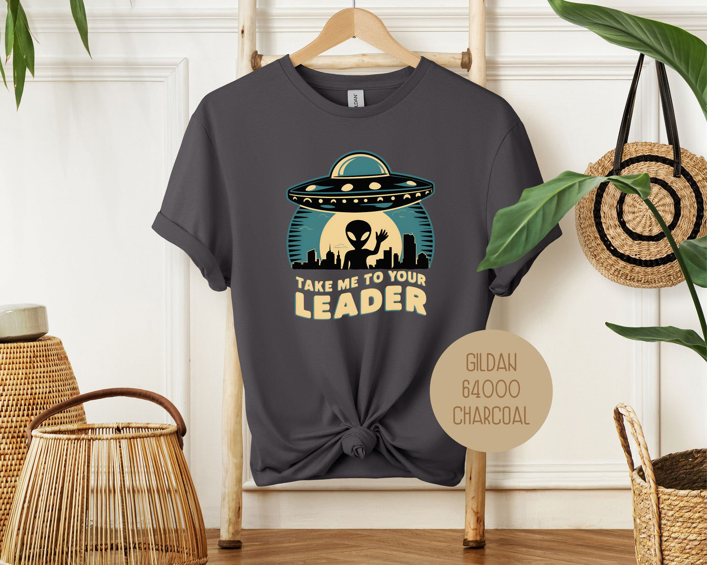 Take Me To Your Leader Alien Shirt
