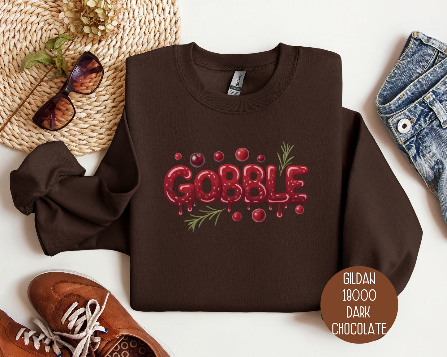 Gobble Thanksgiving Sweatshirt