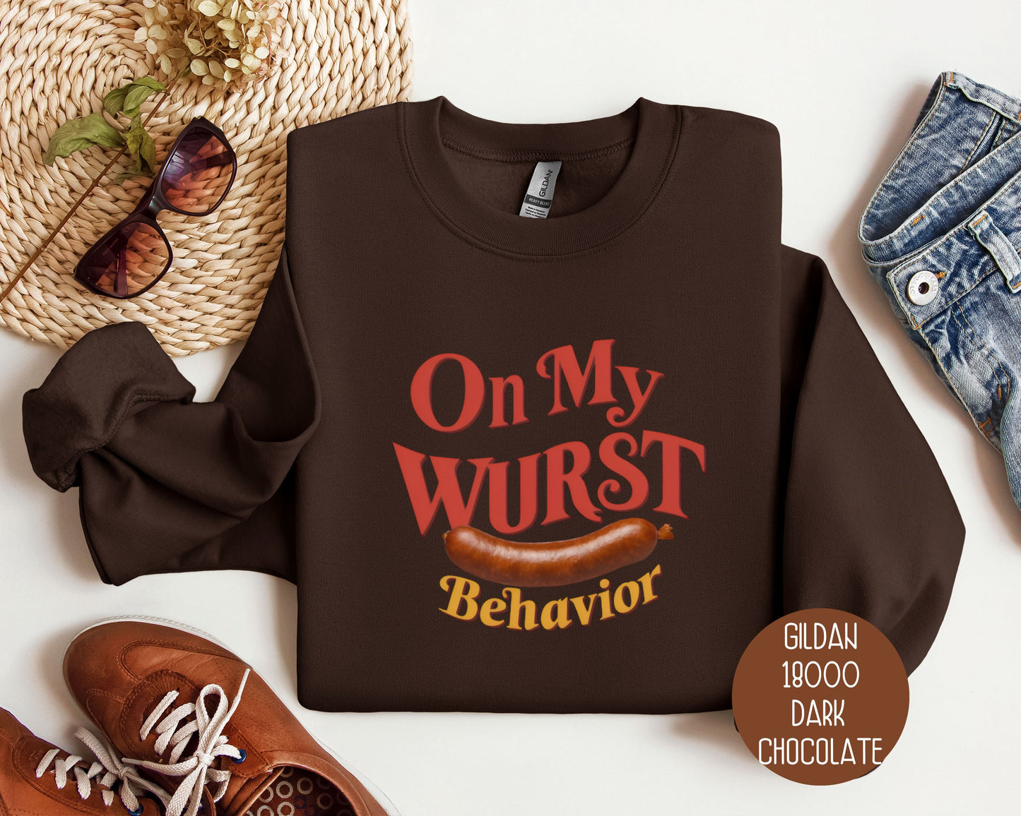 On My Wurst Behavior Oktoberfest Sweatshirt