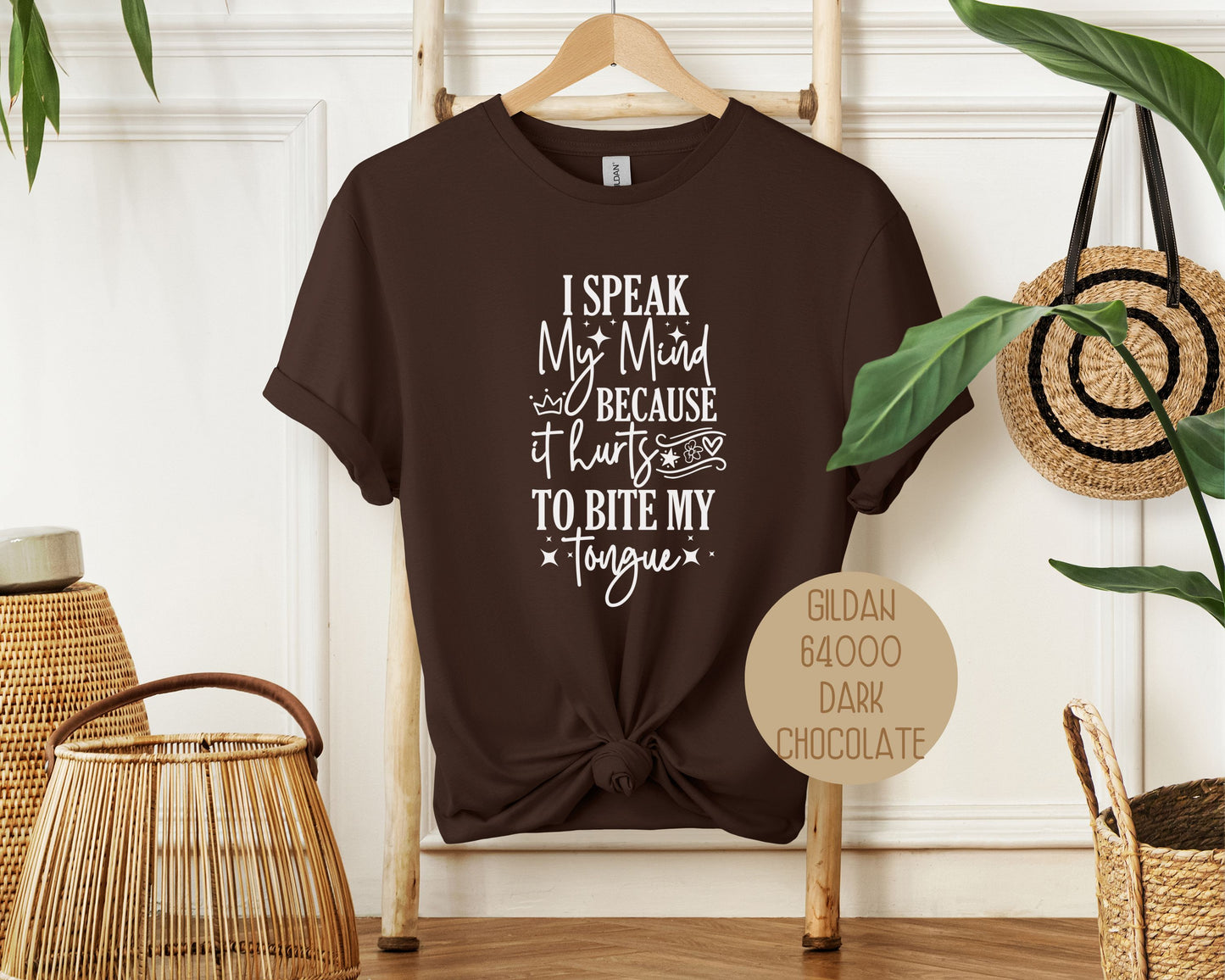 I Speak My Mind Because It Hurts To Bite My Tongue Shirt