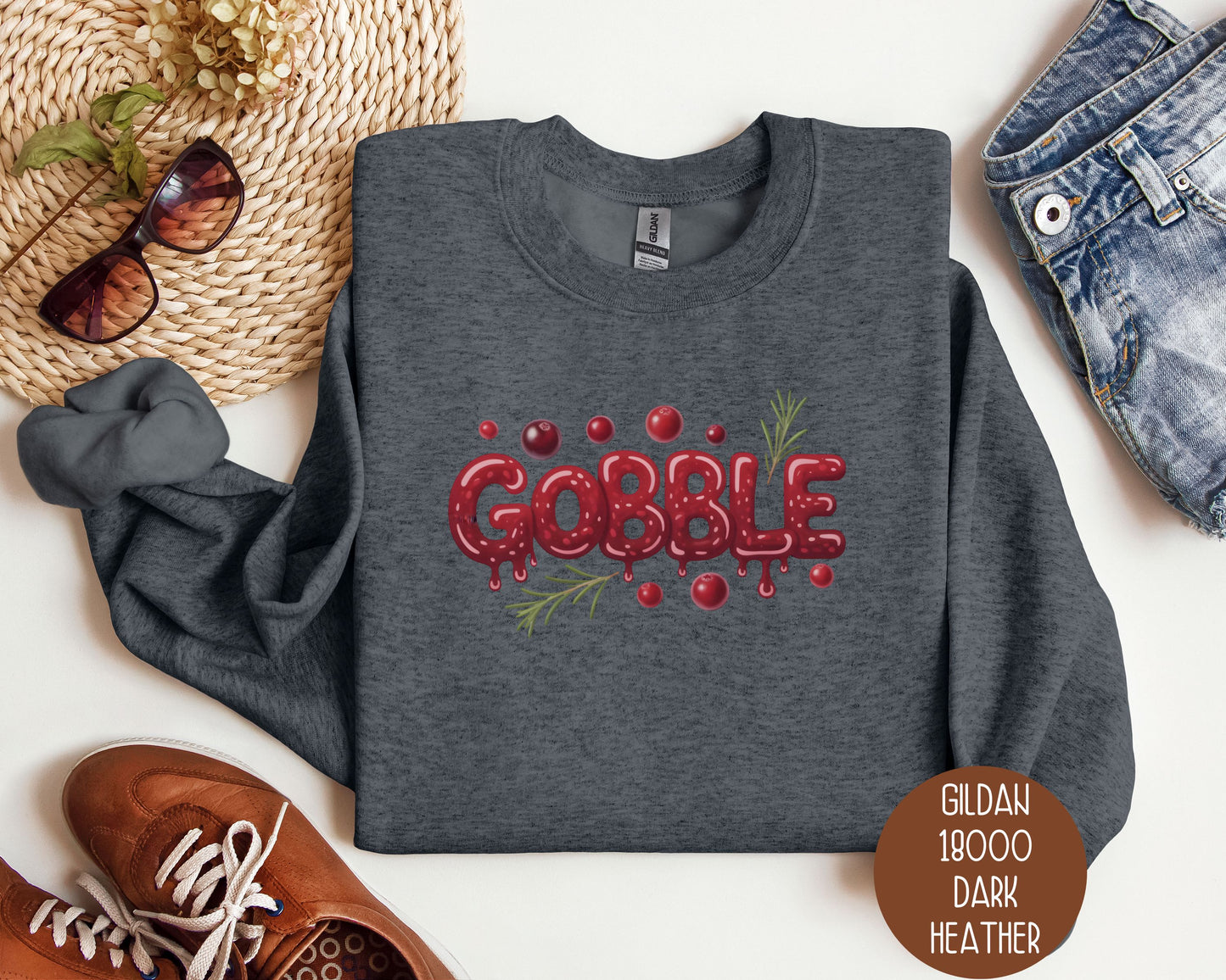 Gobble Thanksgiving Sweatshirt