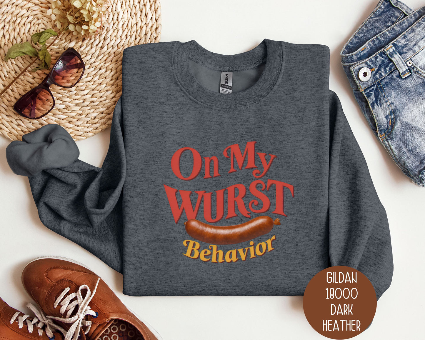 On My Wurst Behavior Oktoberfest Sweatshirt