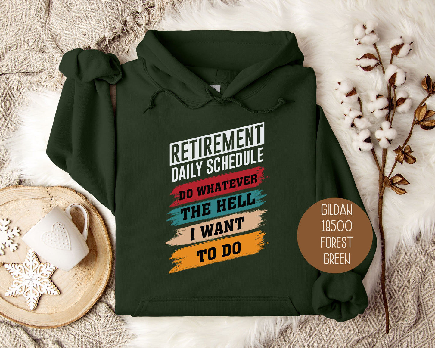 Retirement Daily Schedule Hoodie