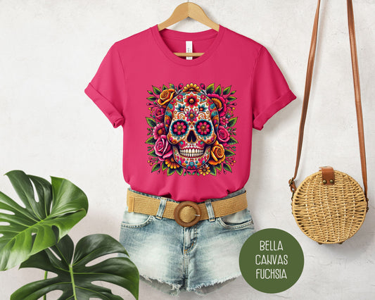 Sugar Skull Day of the Dead Dia De Los Muertos Shirt