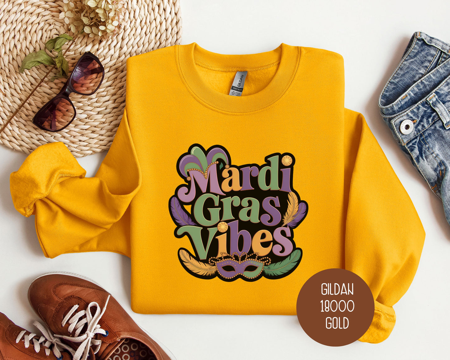 Mardi Gras Vibes Sweatshirt
