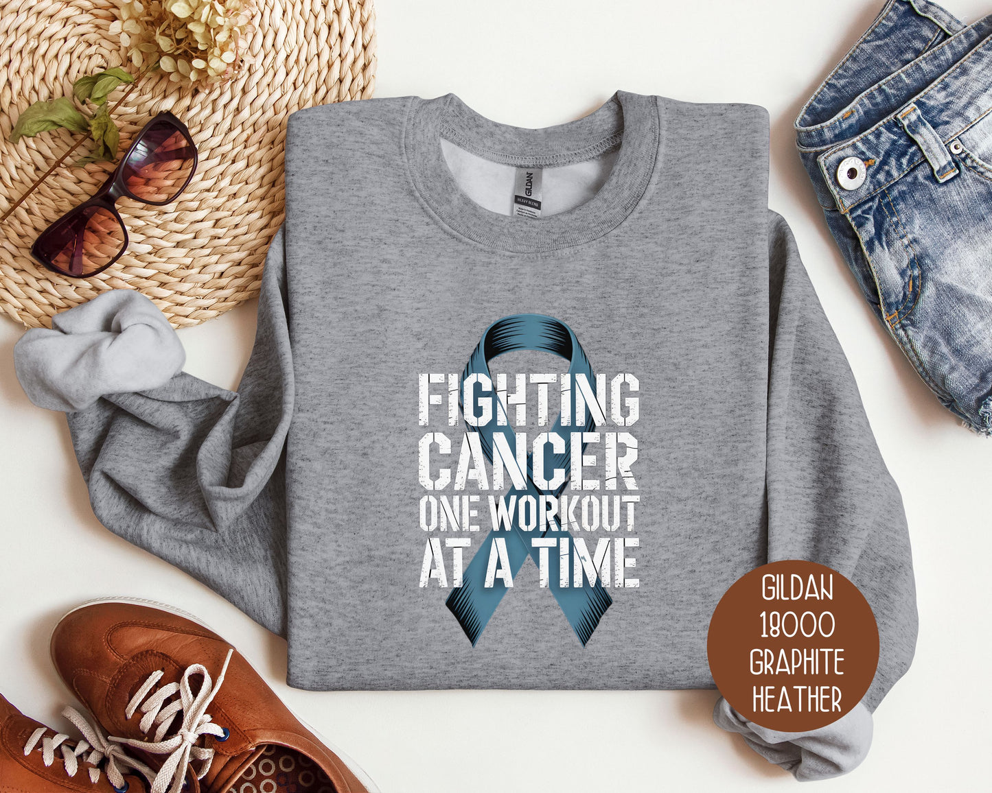 Fighting Cancer One Workout at a Time Sweatshirt