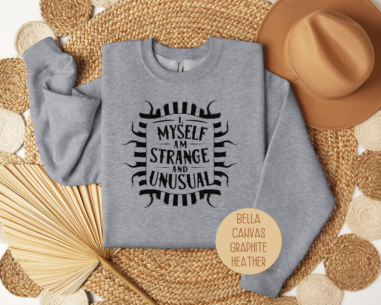 I Myself Am Strange and Unusual Sweatshirt