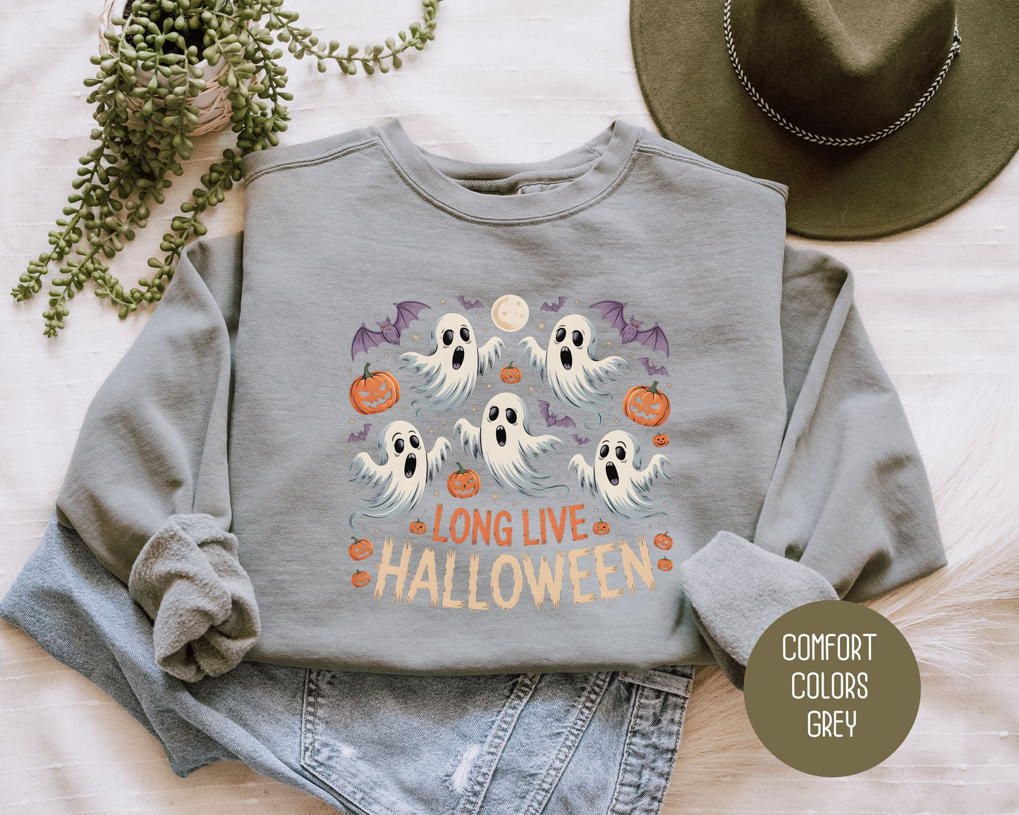 Long Live Halloween Comfort Colors Sweatshirt