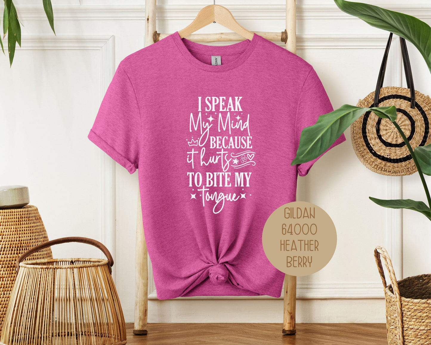 I Speak My Mind Because It Hurts To Bite My Tongue Shirt