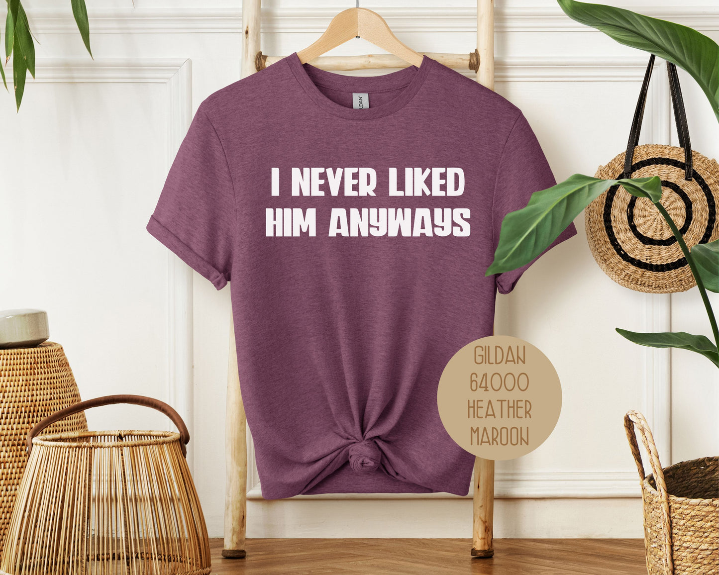 I Never Liked Him Anyways Divorce Party Shirt