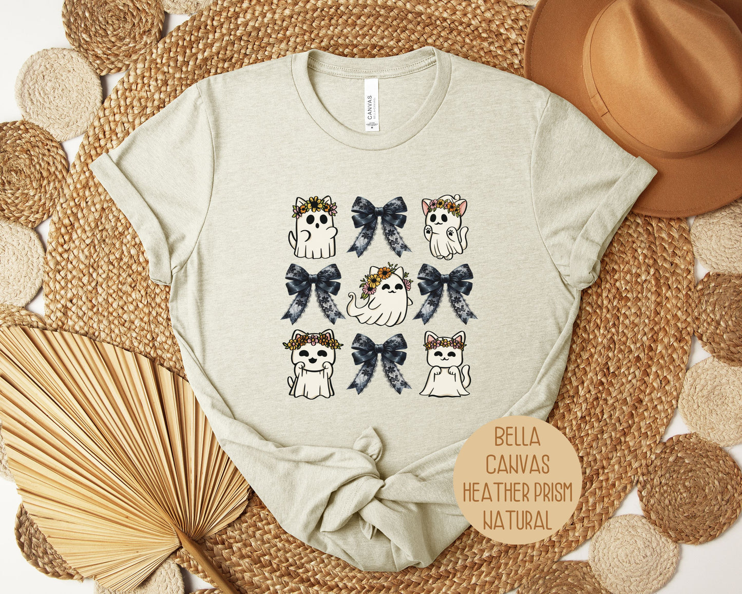 Ghost Cat Coquette Shirt