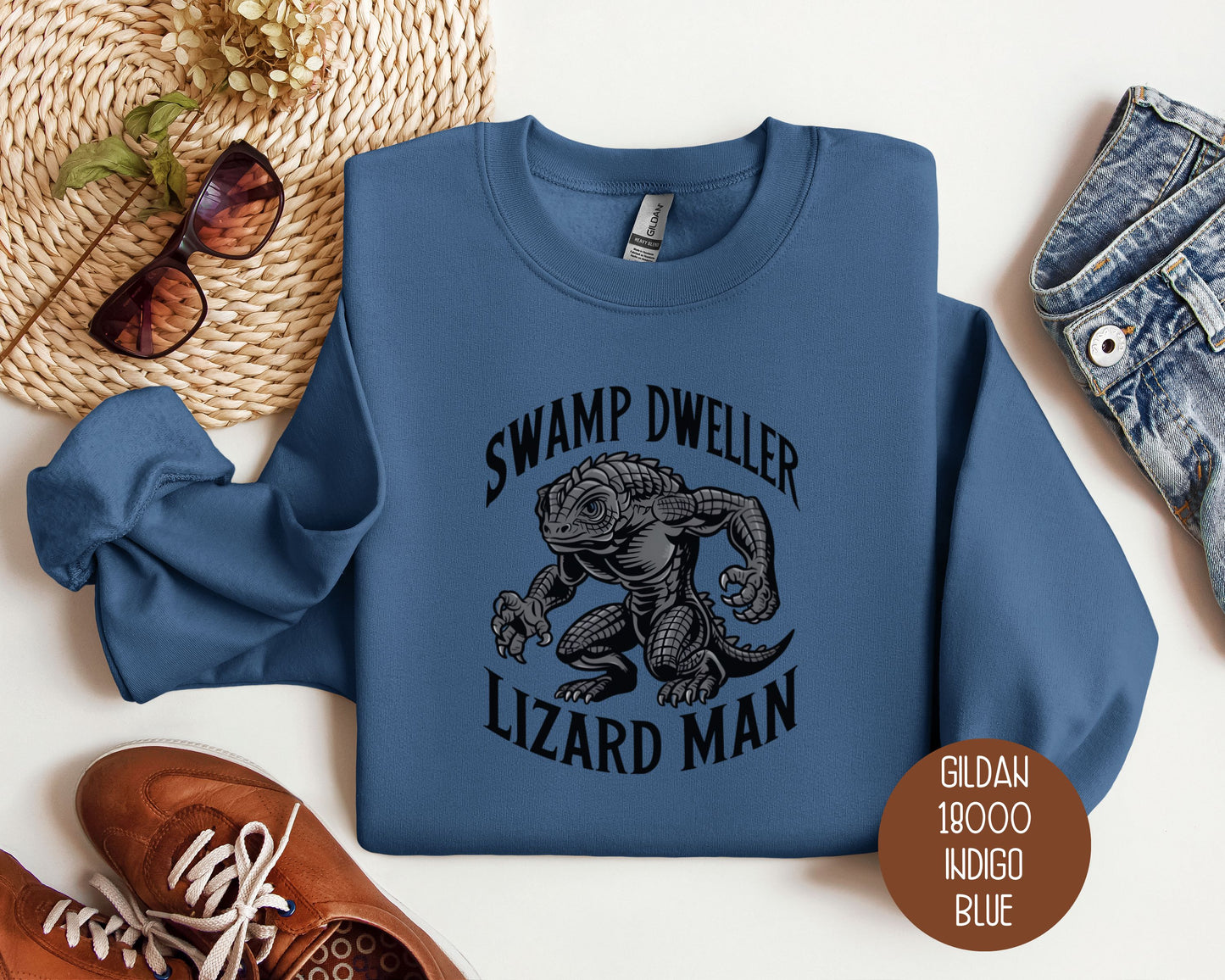 Swamp Dweller Lizard Man Sweatshirt