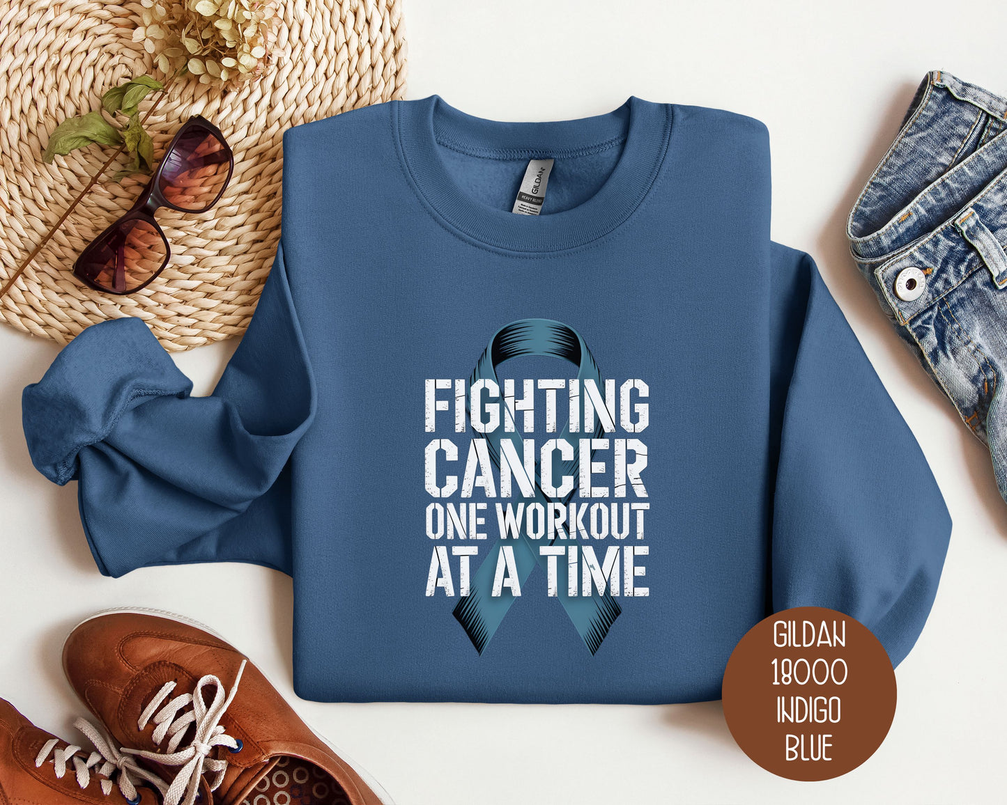Fighting Cancer One Workout at a Time Sweatshirt