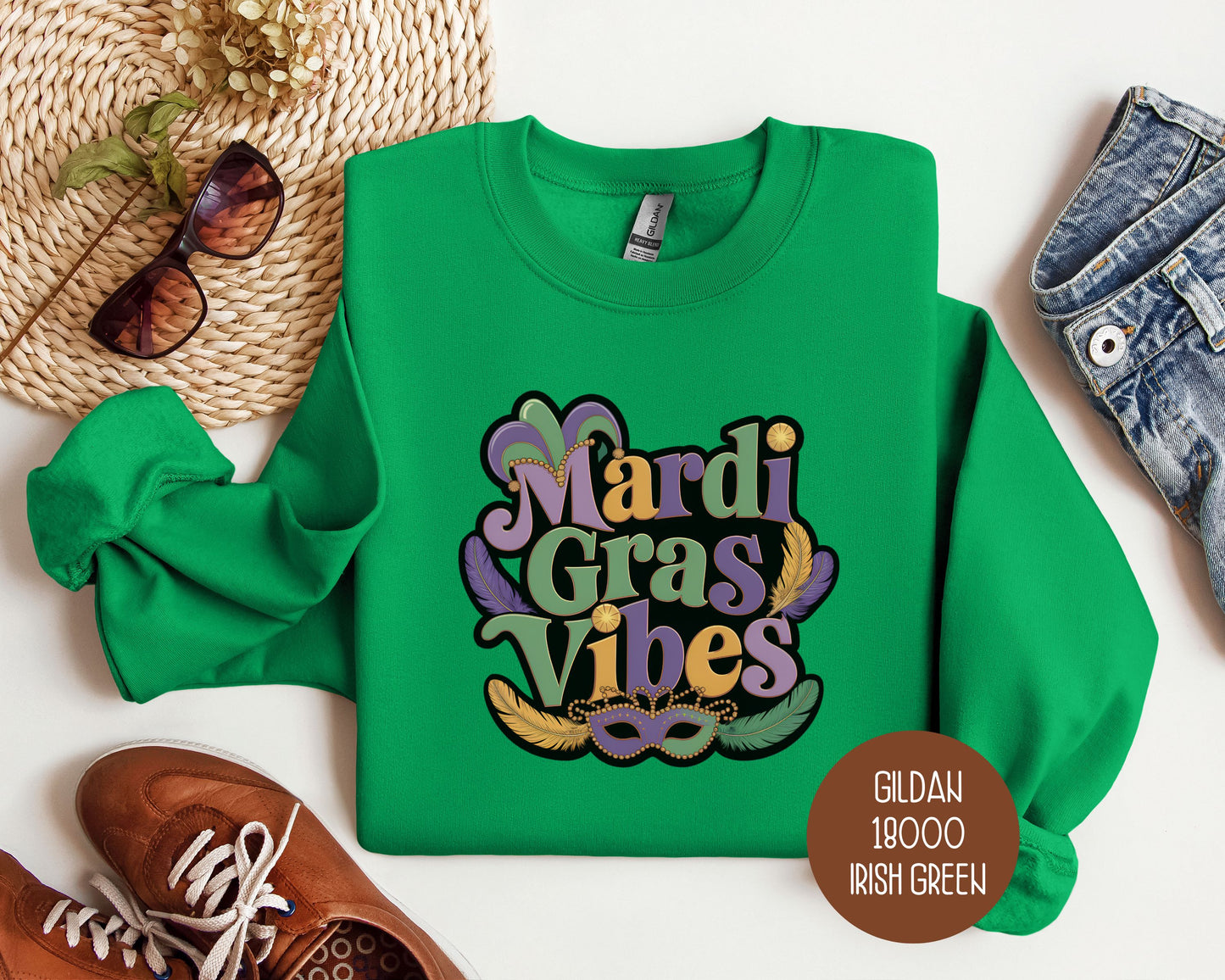 Mardi Gras Vibes Sweatshirt