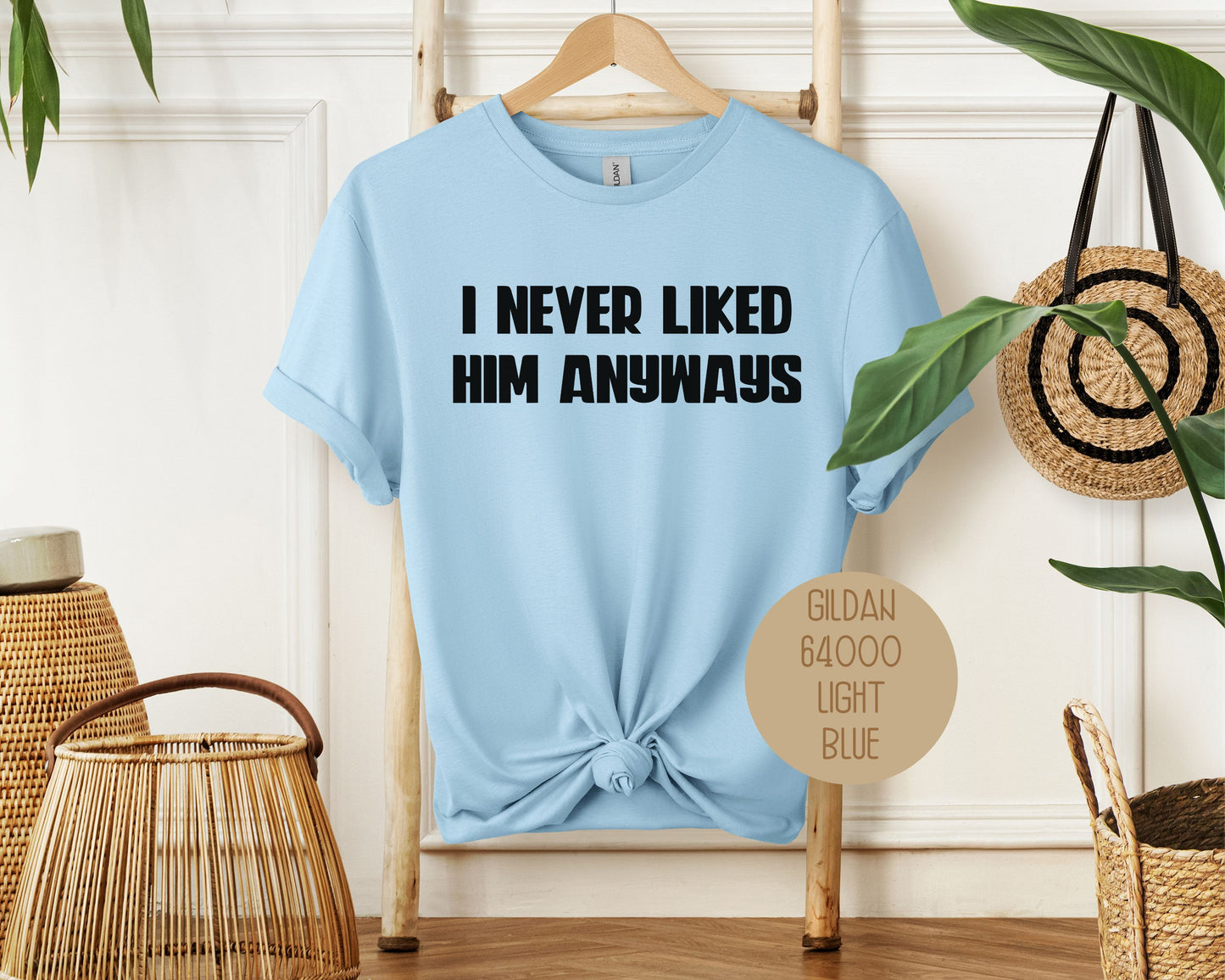 I Never Liked Him Anyways Divorce Party Shirt