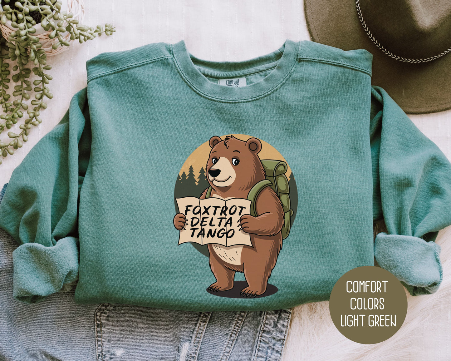 FDT Resist Bear Comfort Colors Sweatshirt