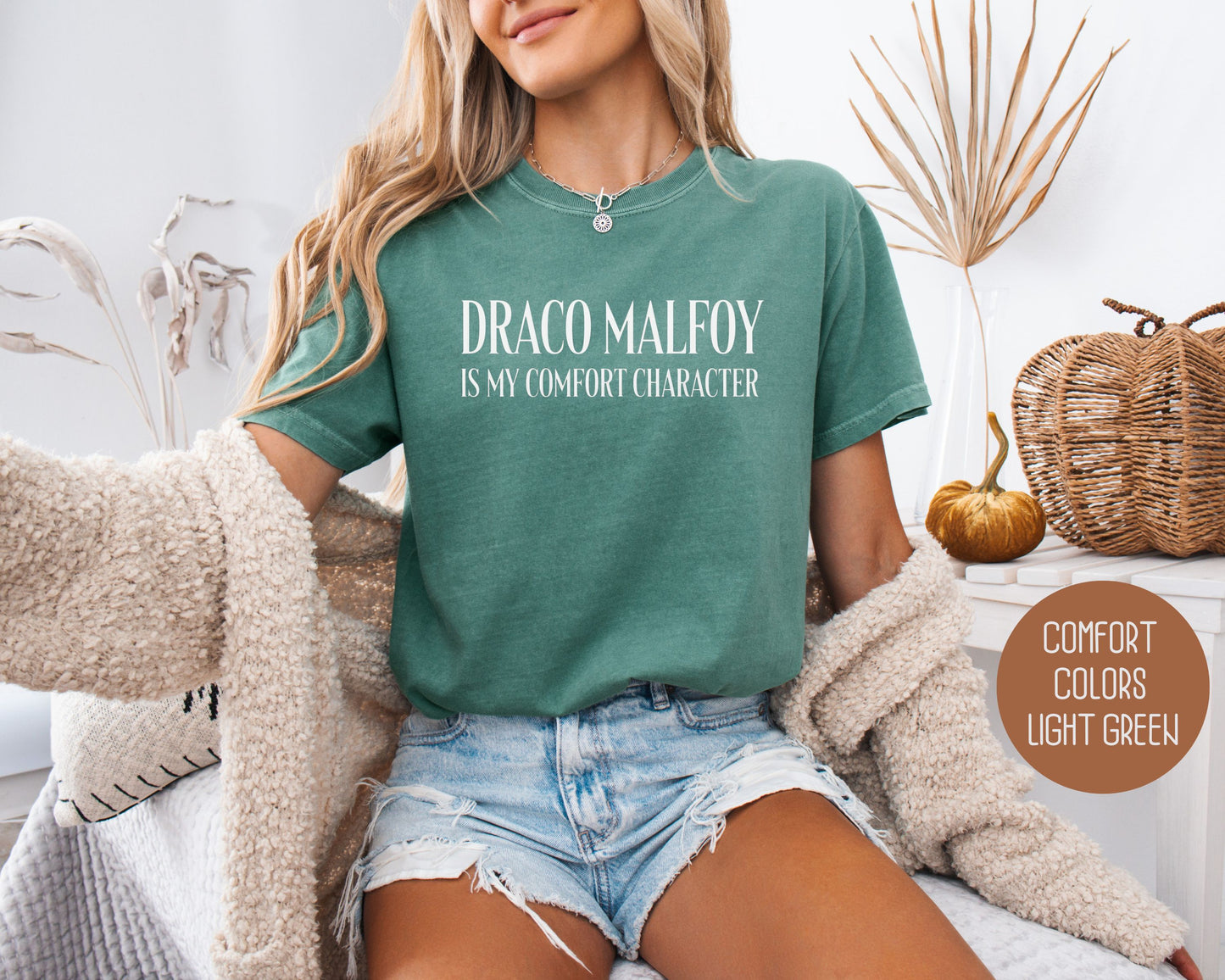 Draco Malfoy is My Comfort Character Comfort Colors Shirt
