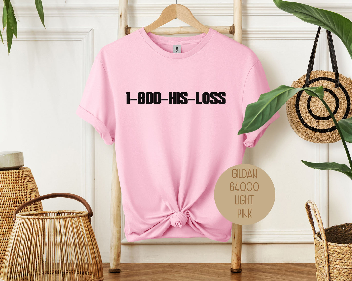 1-800-HIS-LOSS Divorce Party Shirt