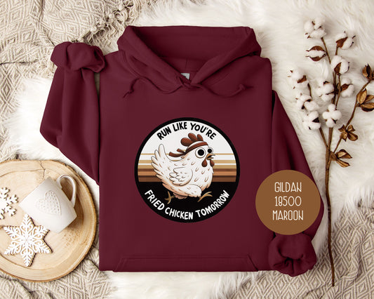 Run Like You're Fried Chicken Tomorrow Hoodie