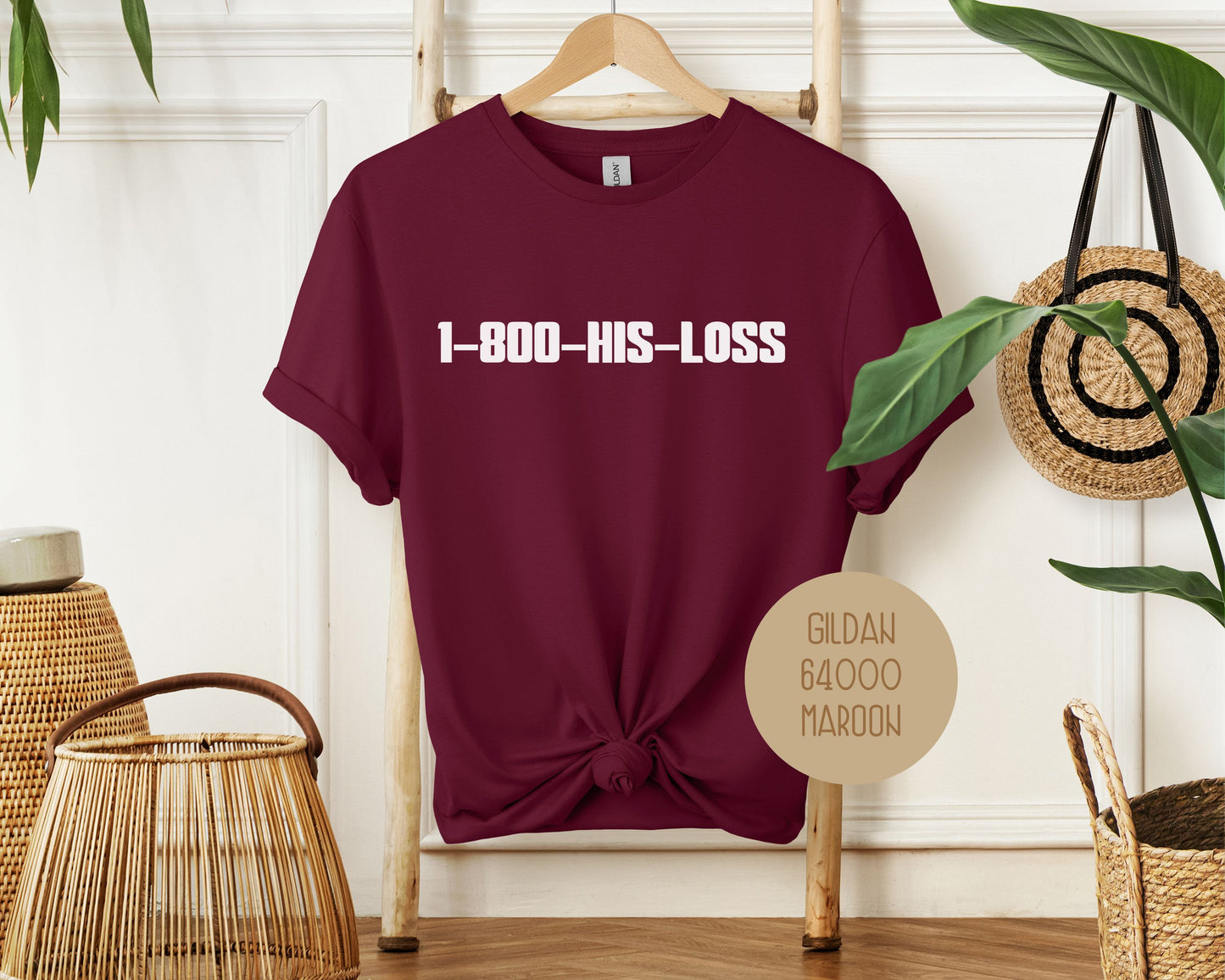 1-800-HIS-LOSS Divorce Party Shirt
