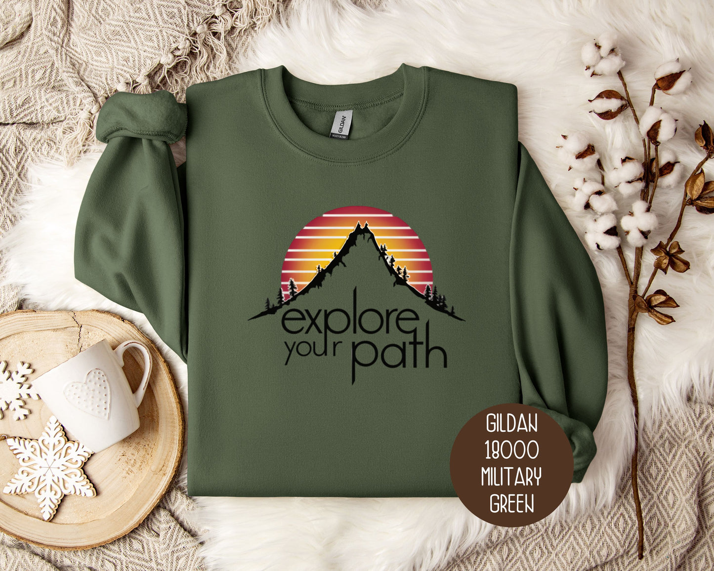 Explore Your Path Vintage Hiking Sweatshirt