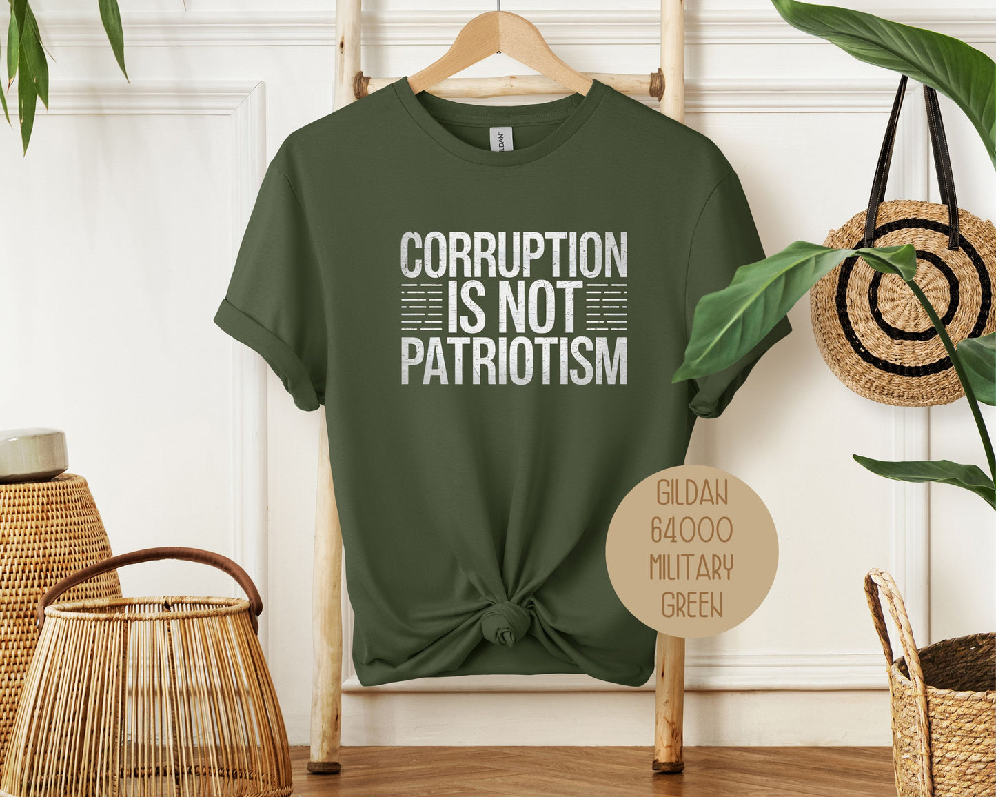 Corruption is Not Patriotism Shirt