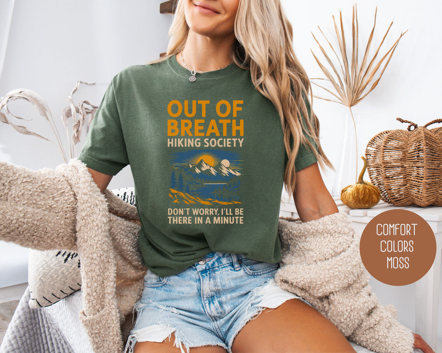 Out of Breath Hiking Society Comfort Colors Shirt