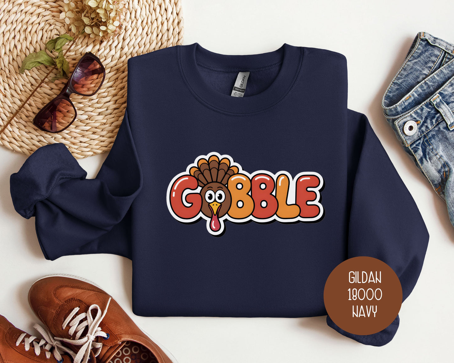 Gobble Thanksgiving Sweatshirt