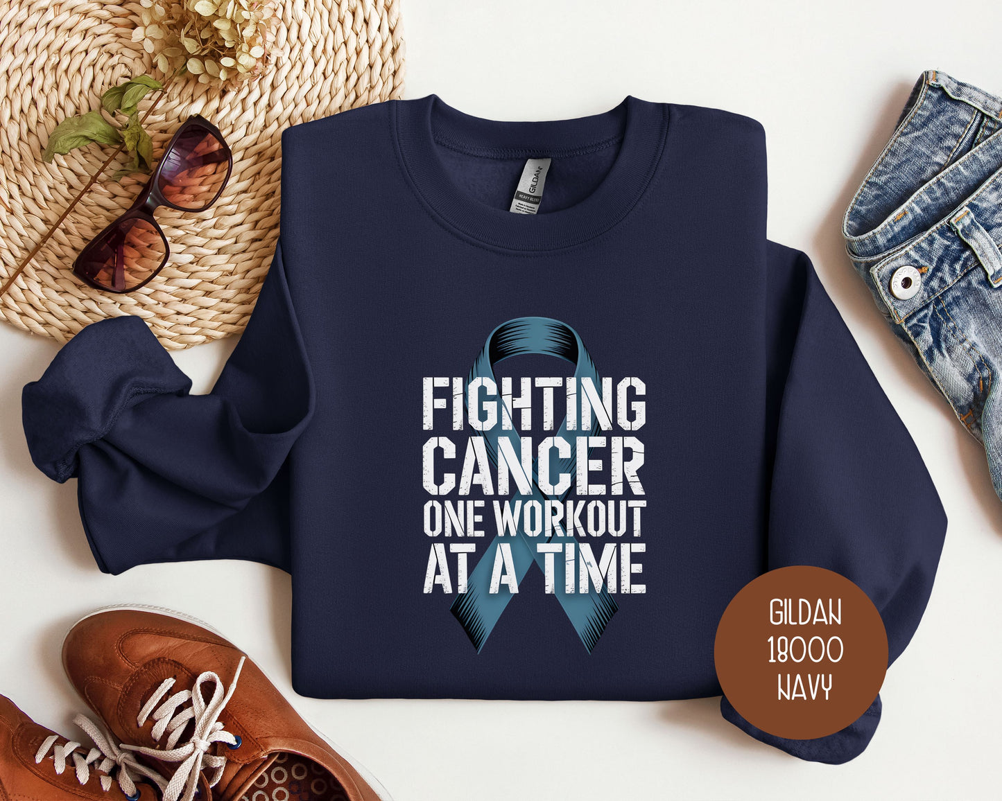 Fighting Cancer One Workout at a Time Sweatshirt