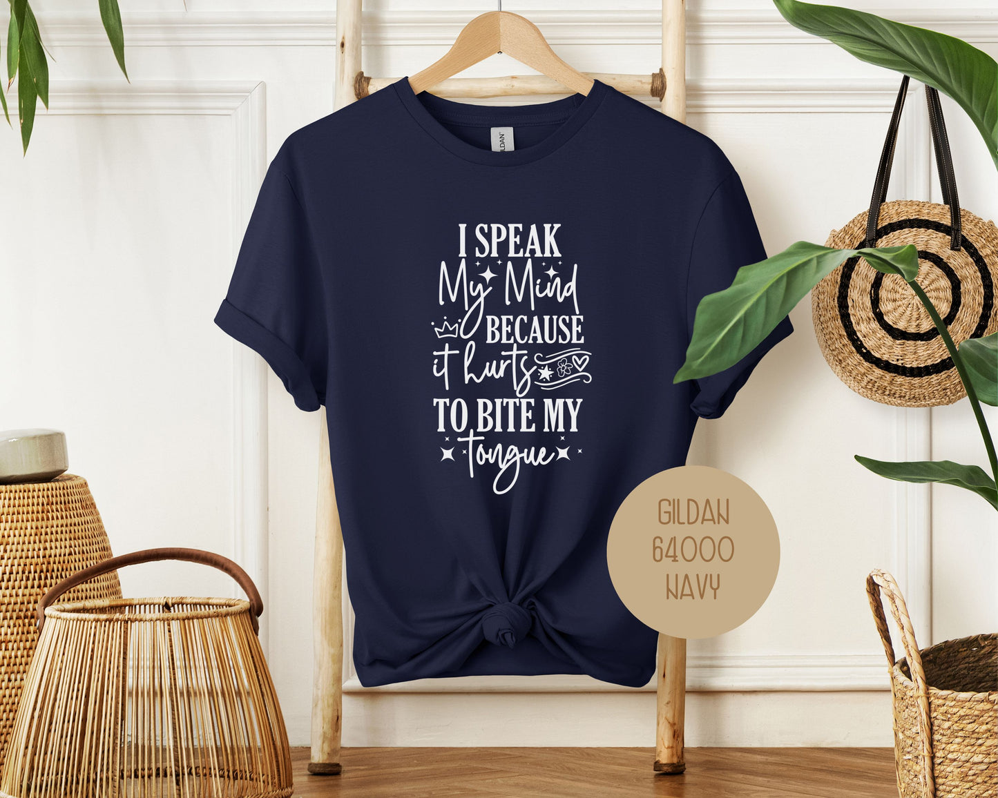 I Speak My Mind Because It Hurts To Bite My Tongue Shirt