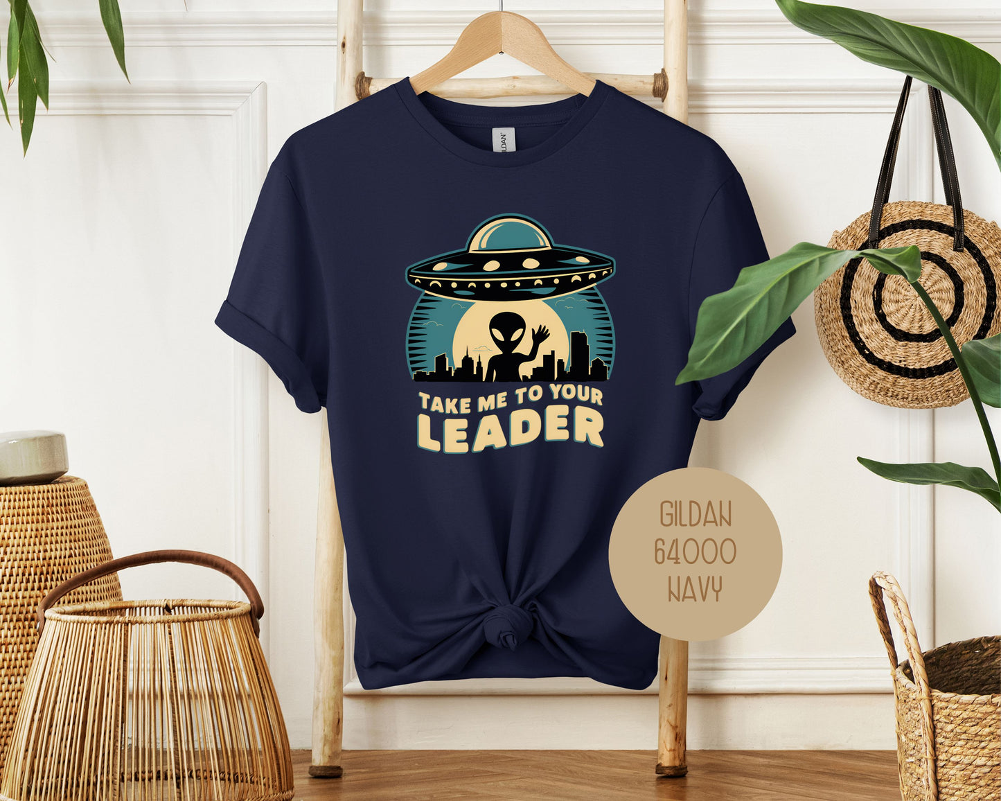 Take Me To Your Leader Alien Shirt