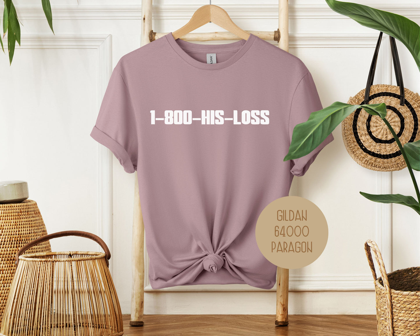 1-800-HIS-LOSS Divorce Party Shirt