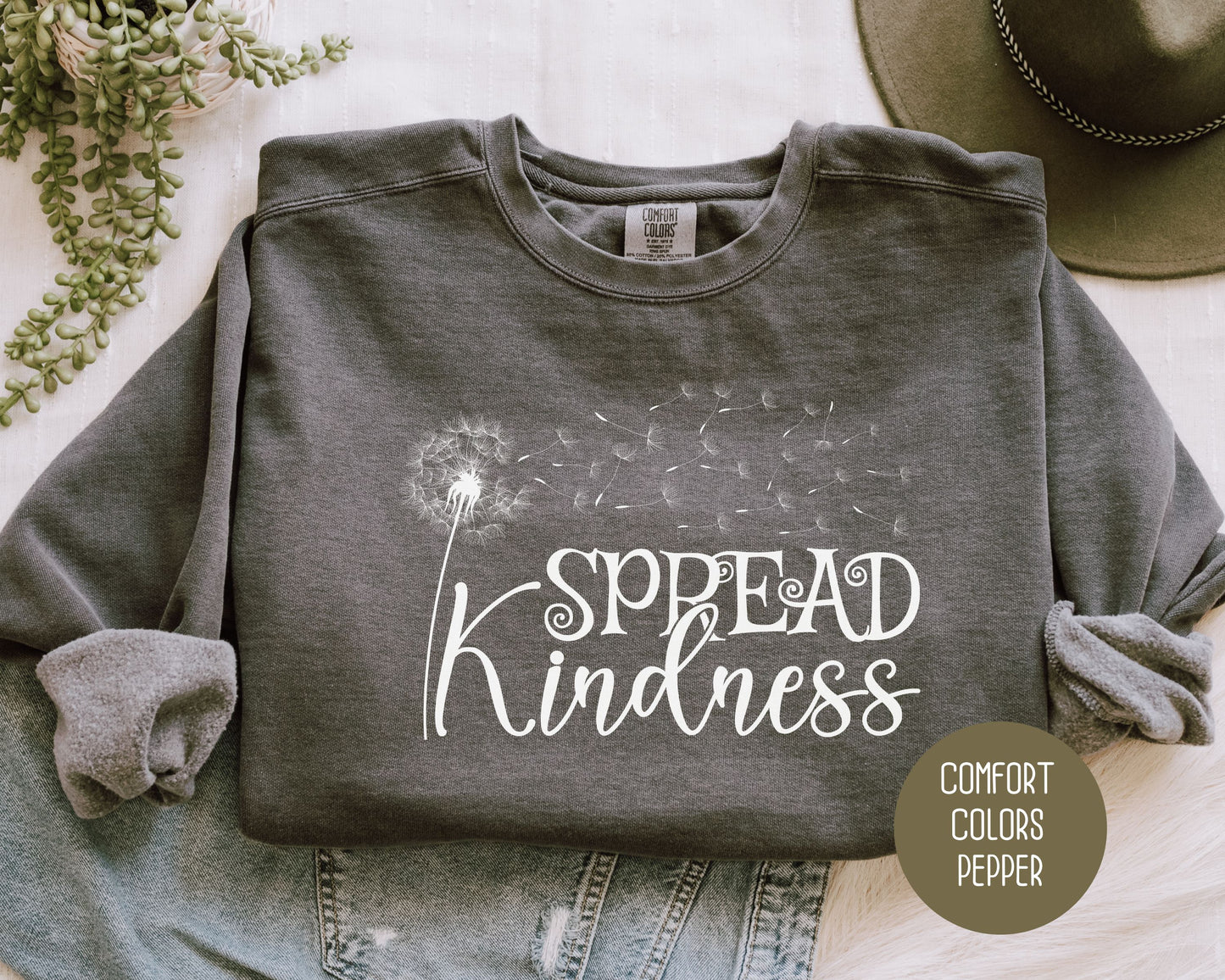 Spread Kindness Comfort Colors Sweatshirt