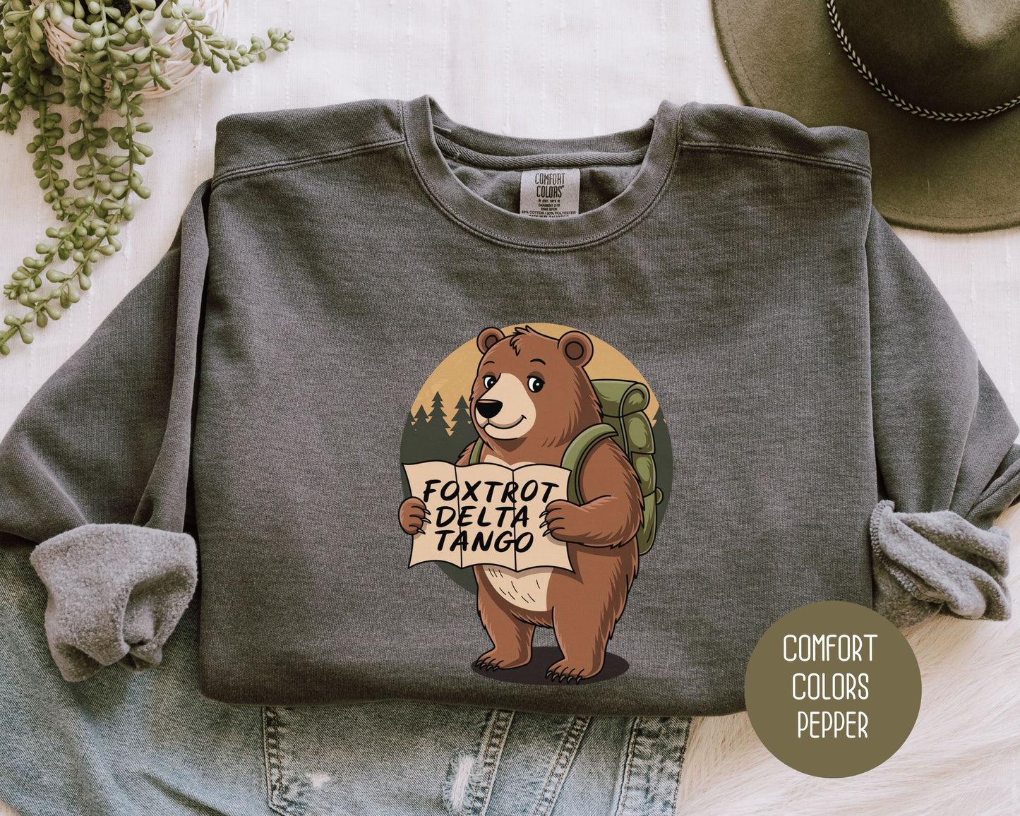 FDT Resist Bear Comfort Colors Sweatshirt