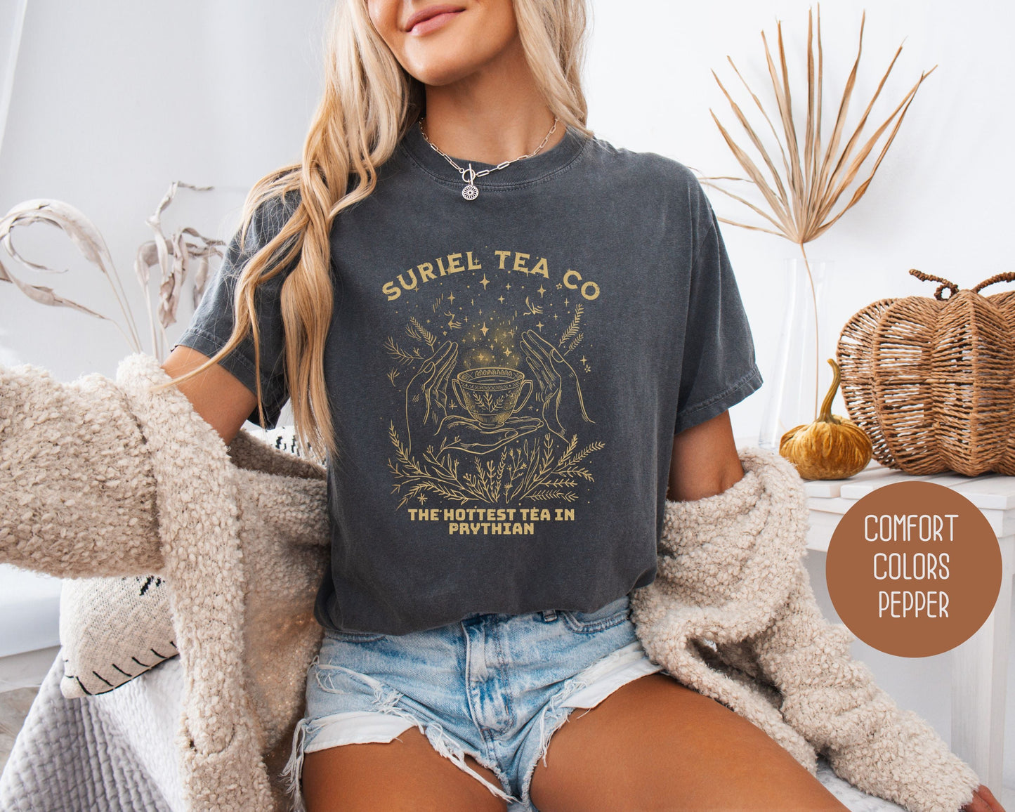 Suriel Tea Company Comfort Colors Shirt T-Shirt CreativeSpecialTs